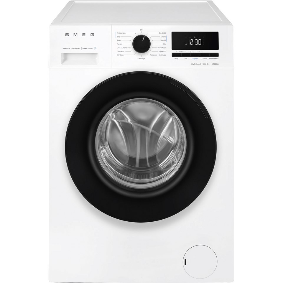 Smeg W3C062A lavatrice Caricamento frontale 6 kg 1200 Giri/min Bianco