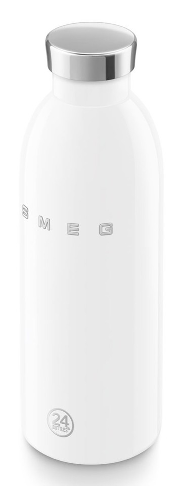 Smeg WBF01WH borraccia Uso quotidiano 500 ml Acciaio inox, Silicone Bianco