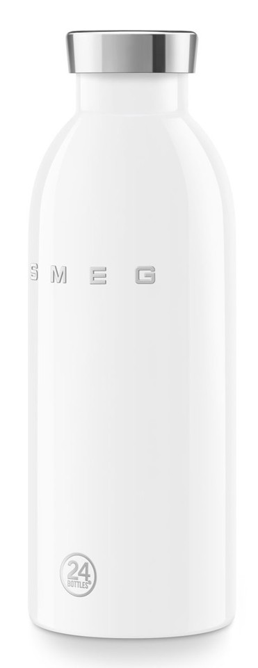 Smeg WBF01WH borraccia Uso quotidiano 500 ml Acciaio inox, Silicone Bianco