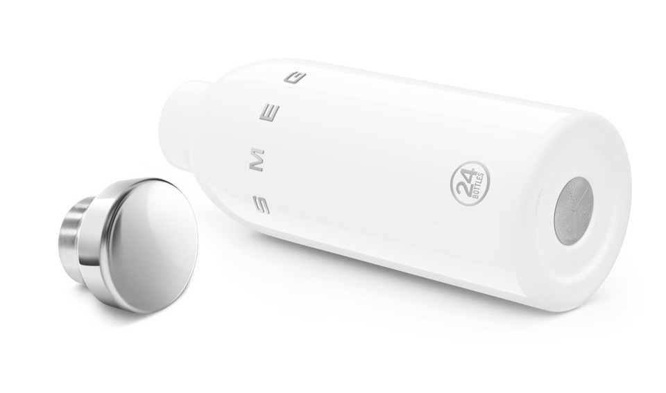 Smeg WBF01WH borraccia Uso quotidiano 500 ml Acciaio inox, Silicone Bianco