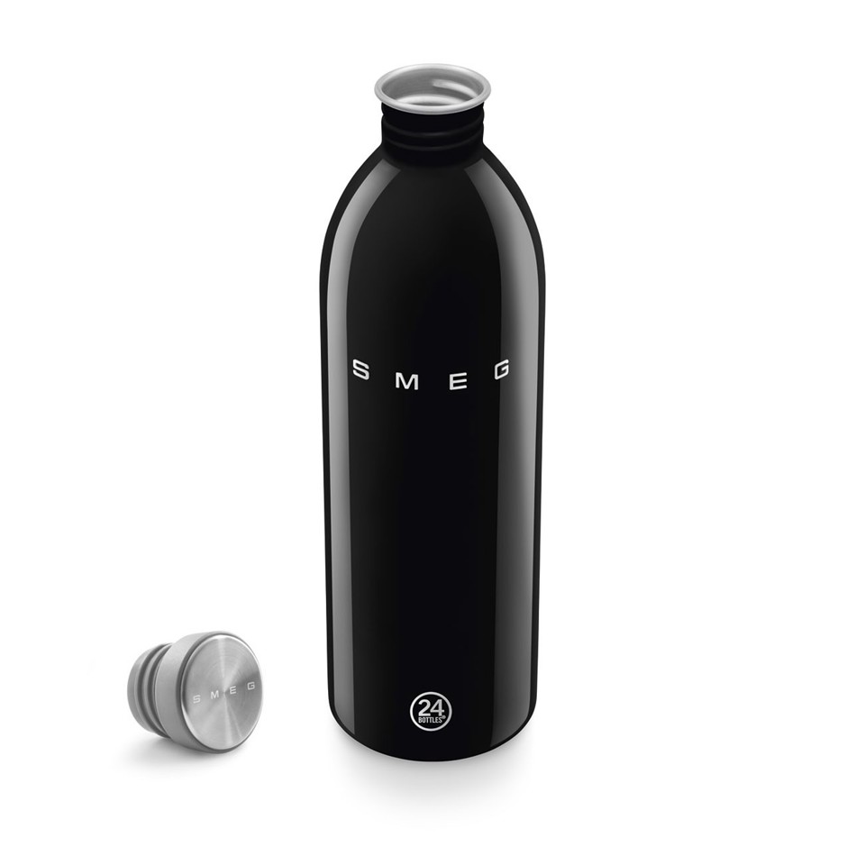Smeg WBF02BL borraccia Uso quotidiano 1000 ml Acciaio inox Nero