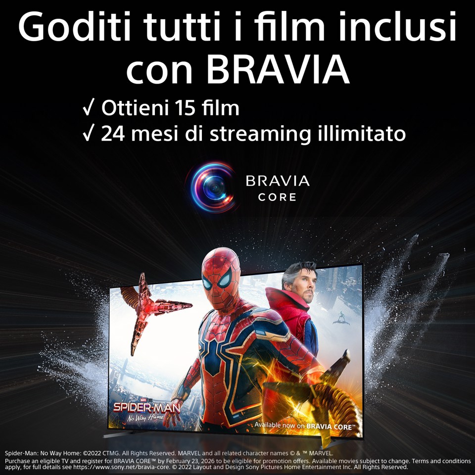 Sony BRAVIA XR 165,1 cm (65") 4K Ultra HD Smart TV Wi-Fi Nero