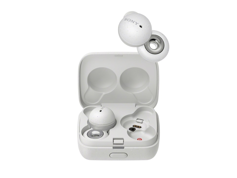 Sony Cuffie LinkBuds True Wireless - Connessione Bluetooth® multipoint* - Batteria fino a 17,5h - Ottimizzate per Alexa e Google Assistant - Microfono integrato per le chiamate - Bianco