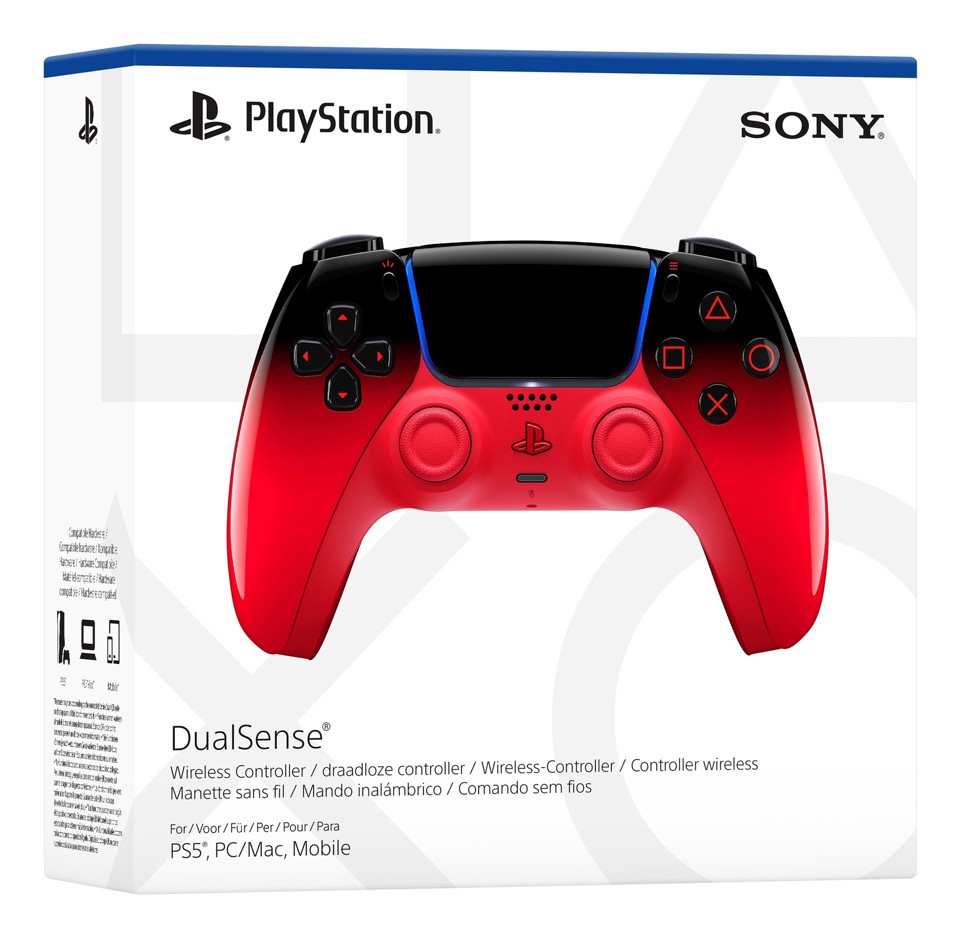 Sony DualSense Rosso Bluetooth/USB Gamepad Analogico/Digitale Android, MAC, PC, PlayStation 5, iOS
