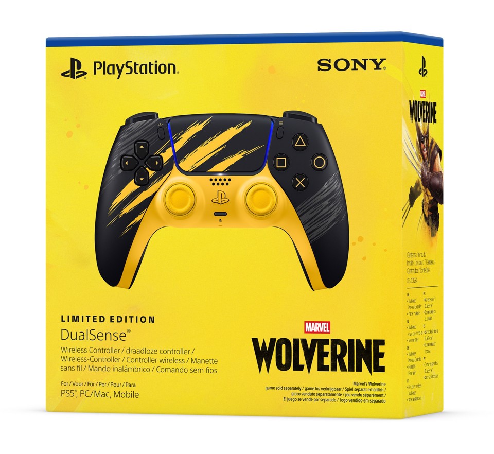 Sony Interactive Entertainment Controller wireless DualSense - Marvel's Wolverine Battle Yellow Limited Edition