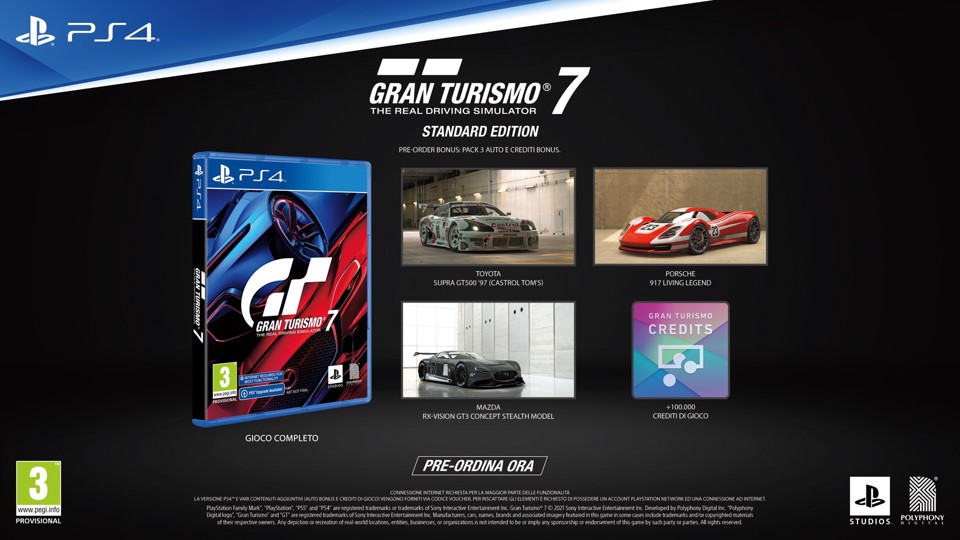Sony Interactive Entertainment Gran Turismo 7, Standard Edition Multilingua PlayStation 4
