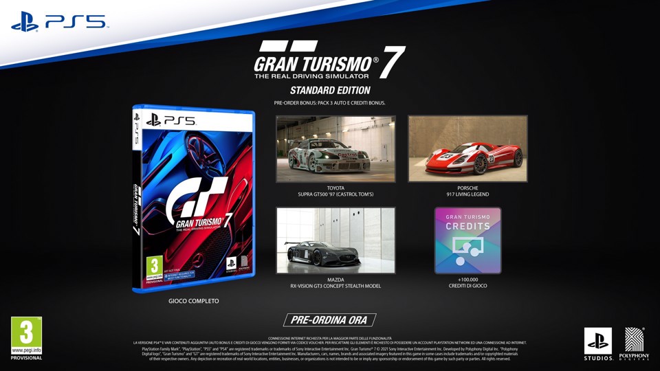 Sony Interactive Entertainment Gran Turismo 7, Standard Edition Multilingua PlayStation 5