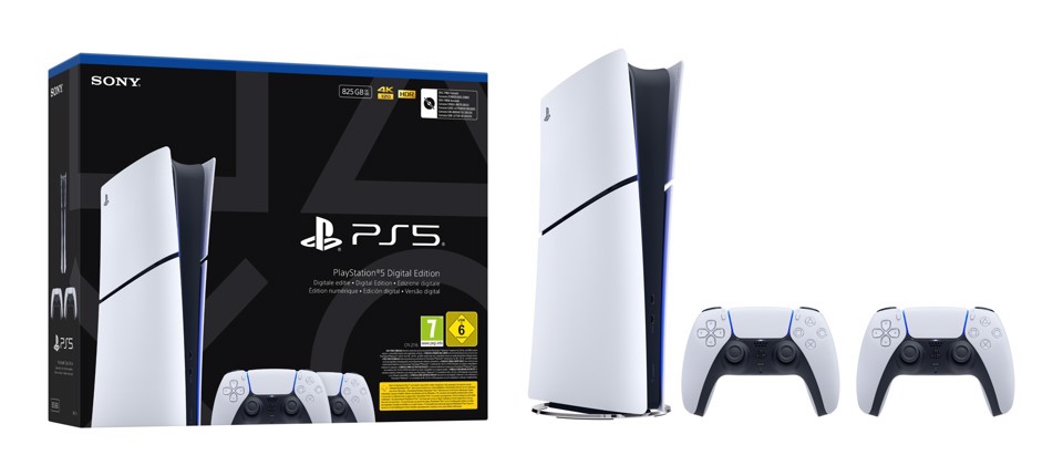 Sony Interactive Entertainment Playstation 5 Slim Digital 825 GB Wi-Fi Nero, Bianco