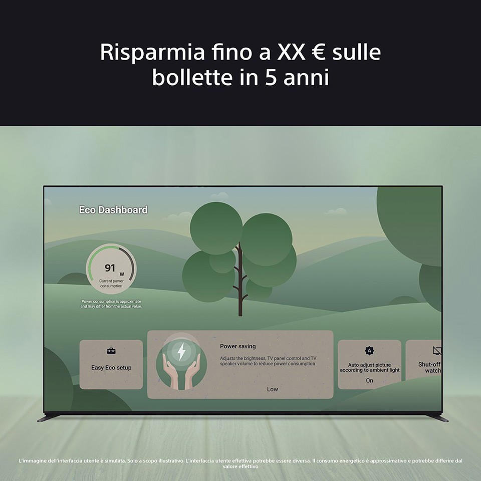 Sony K-65XR8M2 165,1 cm (65") 4K Ultra HD OLED Smart TV Wi-Fi Nero