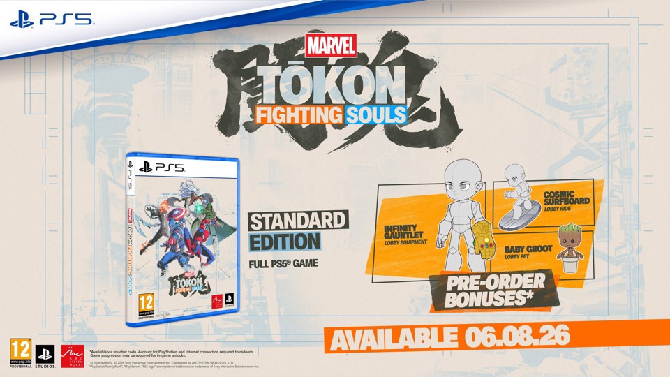 Sony MARVEL Tokon: Fighting Souls Standard Inglese, ITA PlayStation 5