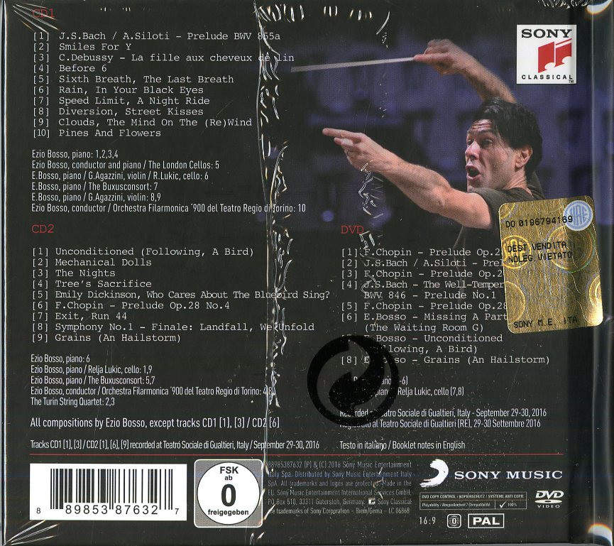 Sony Music Ezio Bosso - And The Things That Remain, 2Cd+Dvd Dvd/Cd Classico