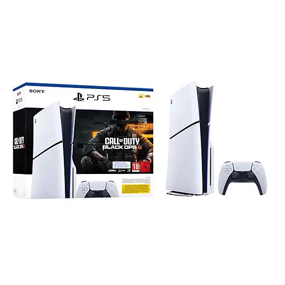Sony PlayStation 5 Slim - Call of Duty: Black Ops 6 Bundle 1,02 TB Wi-Fi Nero, Bianco