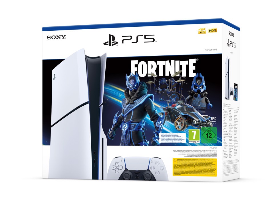 Sony Playstation 5 Slim Fortnite 1 TB Wi-Fi Nero, Bianco