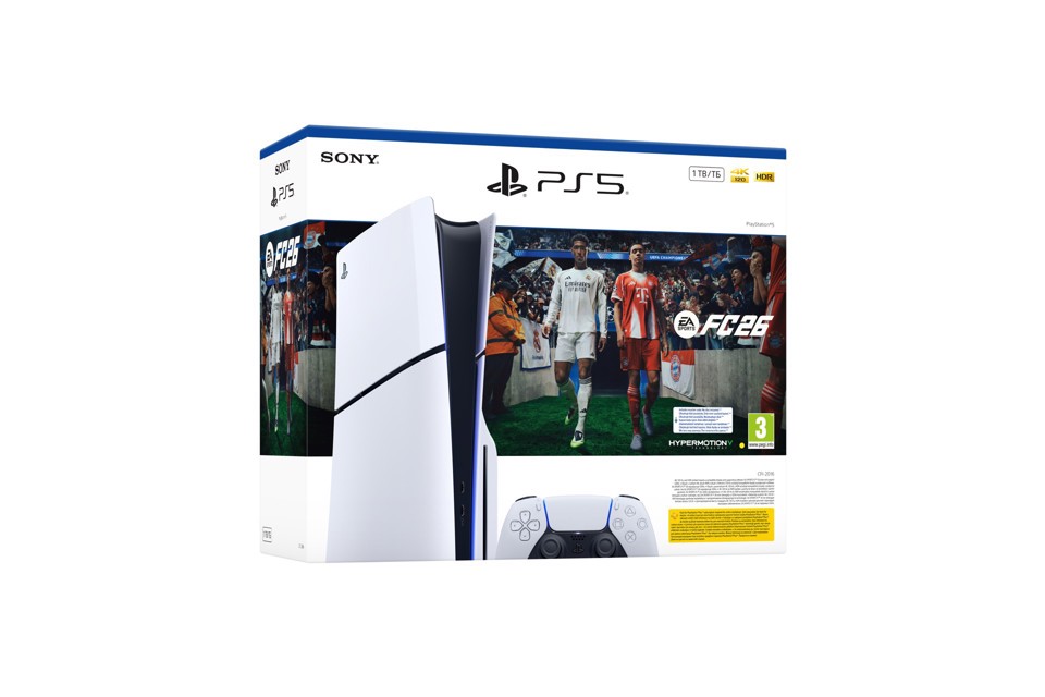 Sony PS5 Digital - EA Sports FC 26 Bundle 825 GB Wi-Fi Nero, Bianco
