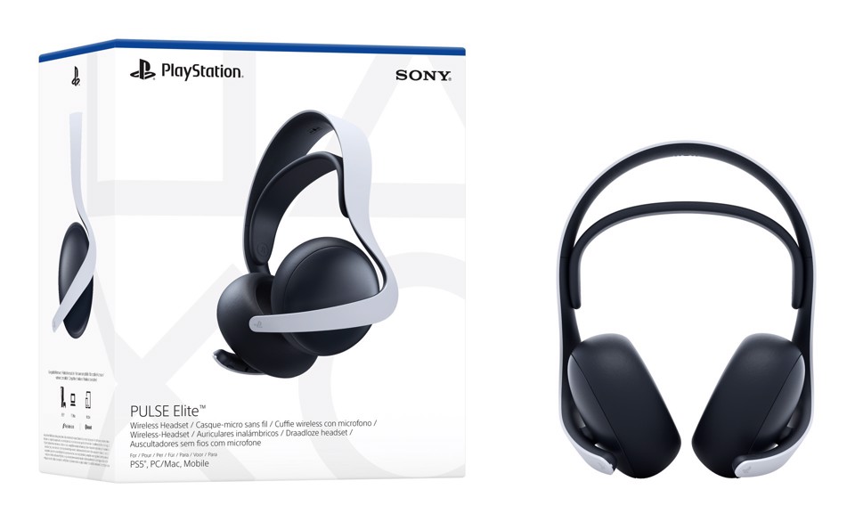 Sony PULSE Elite Auricolare Con cavo e senza cavo A Padiglione Gaming Bluetooth Base di ricarica Nero, Bianco