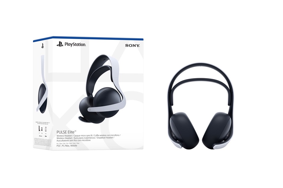 Sony PULSE Elite Auricolare Wireless A Padiglione Giocare Bluetooth Nero, Bianco