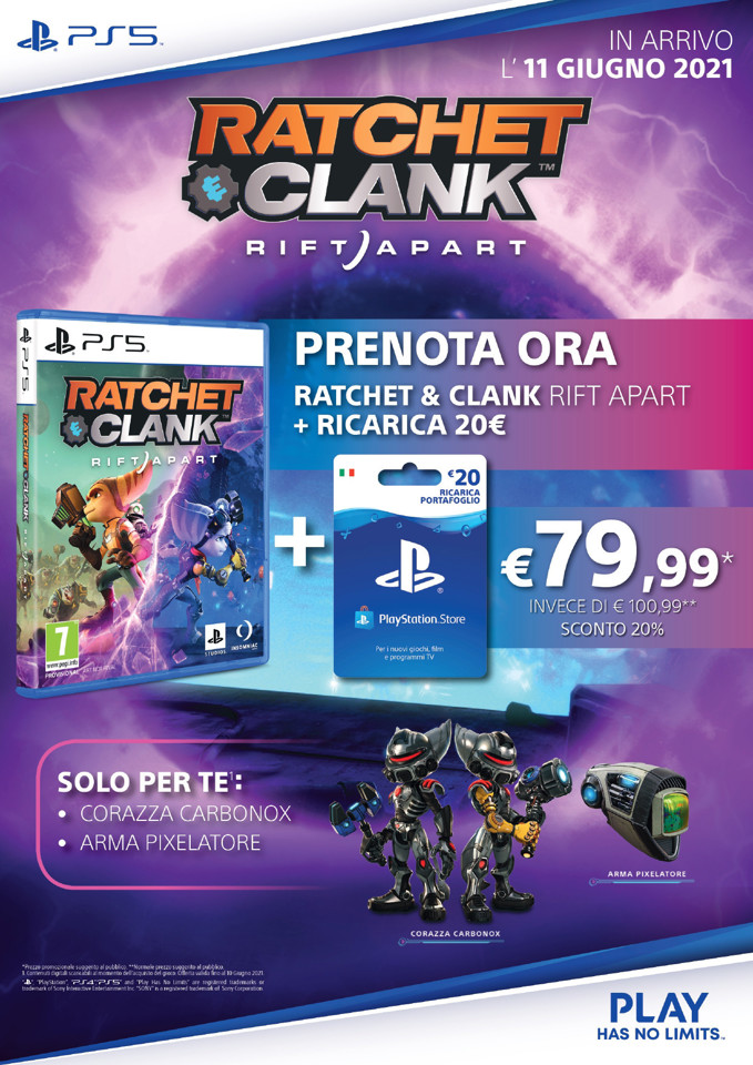 Sony Ratchet & Clank: Rift Apart Basic Inglese, ITA PlayStation 5
