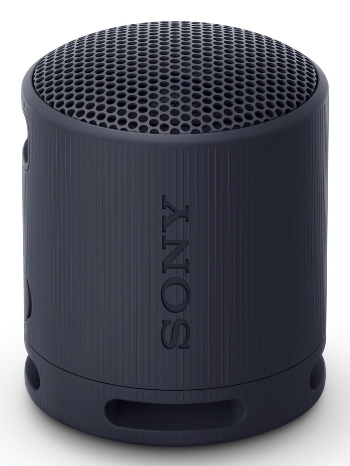 Sony SRS-XB100 - Speaker Wireless Bluetooth, portatile, leggero, compatto, da esterno, da viaggio, resistente IP67 impermeabile e antipolvere, batteria da 16 ore, cinturino versatile, chiamate in vivavoce - Nero