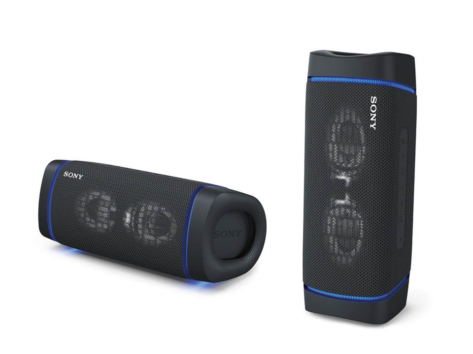 Sony SRS XB33 - Speaker bluetooth waterproof, cassa portatile con autonomia fino a 24 ore e effetti luminosi (Nero)