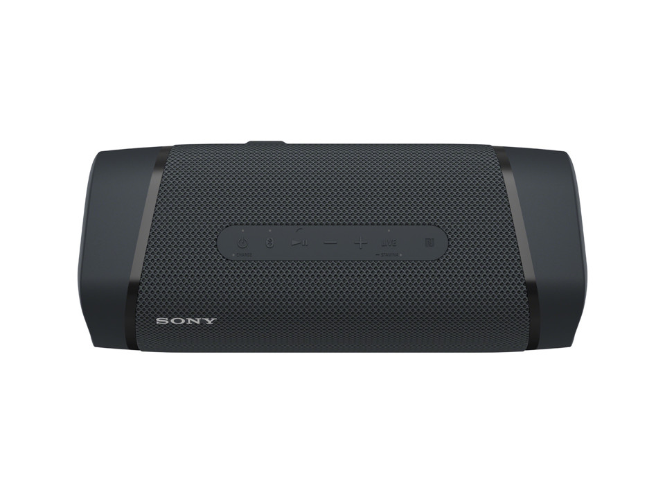 Sony SRS XB33 - Speaker bluetooth waterproof, cassa portatile con autonomia fino a 24 ore e effetti luminosi (Nero)