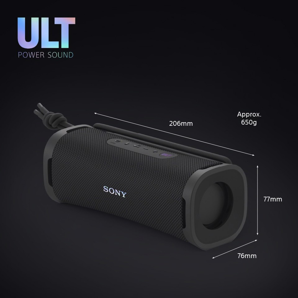 Sony ULT FIELD 1 - Speaker portatile wireless Bluetooth con ULT POWER SOUND, bassi potenti, IP67, impermeabile, antipolvere, antiurto, batteria da 12 ore, qualità chiamata chiara, anche da esterno, viaggio