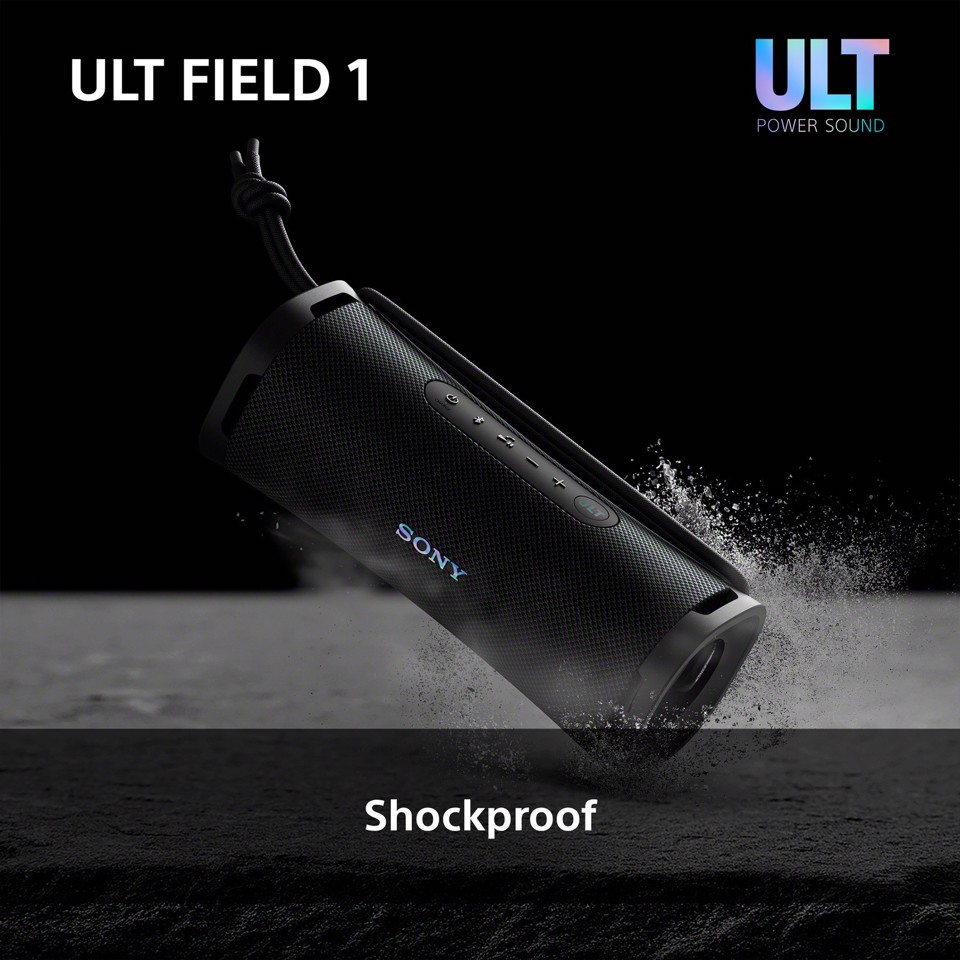 Sony ULT FIELD 1 - Speaker portatile wireless Bluetooth con ULT POWER SOUND, bassi potenti, IP67, impermeabile, antipolvere, antiurto, batteria da 12 ore, qualità chiamata chiara, anche da esterno, viaggio
