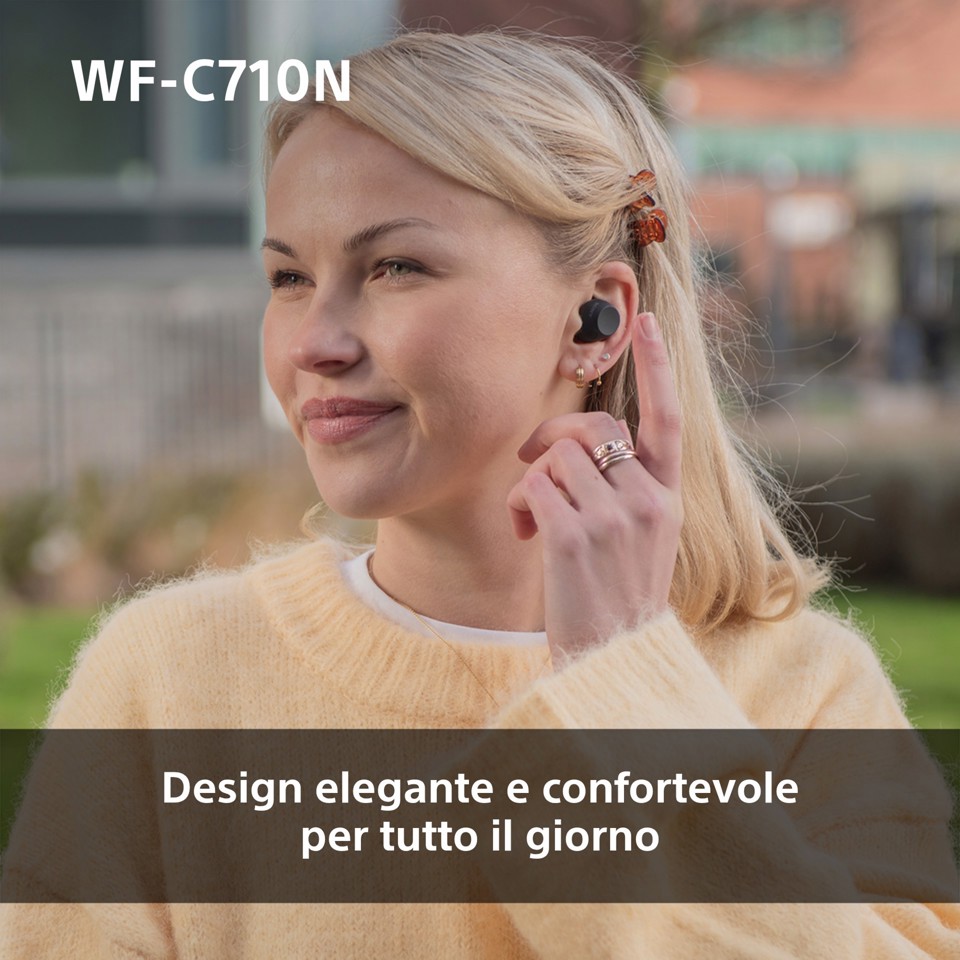 Sony WFC710NB.CE7 cuffia e auricolare True Wireless Stereo (TWS) In-ear Musica e Chiamate USB tipo-C Bluetooth Nero