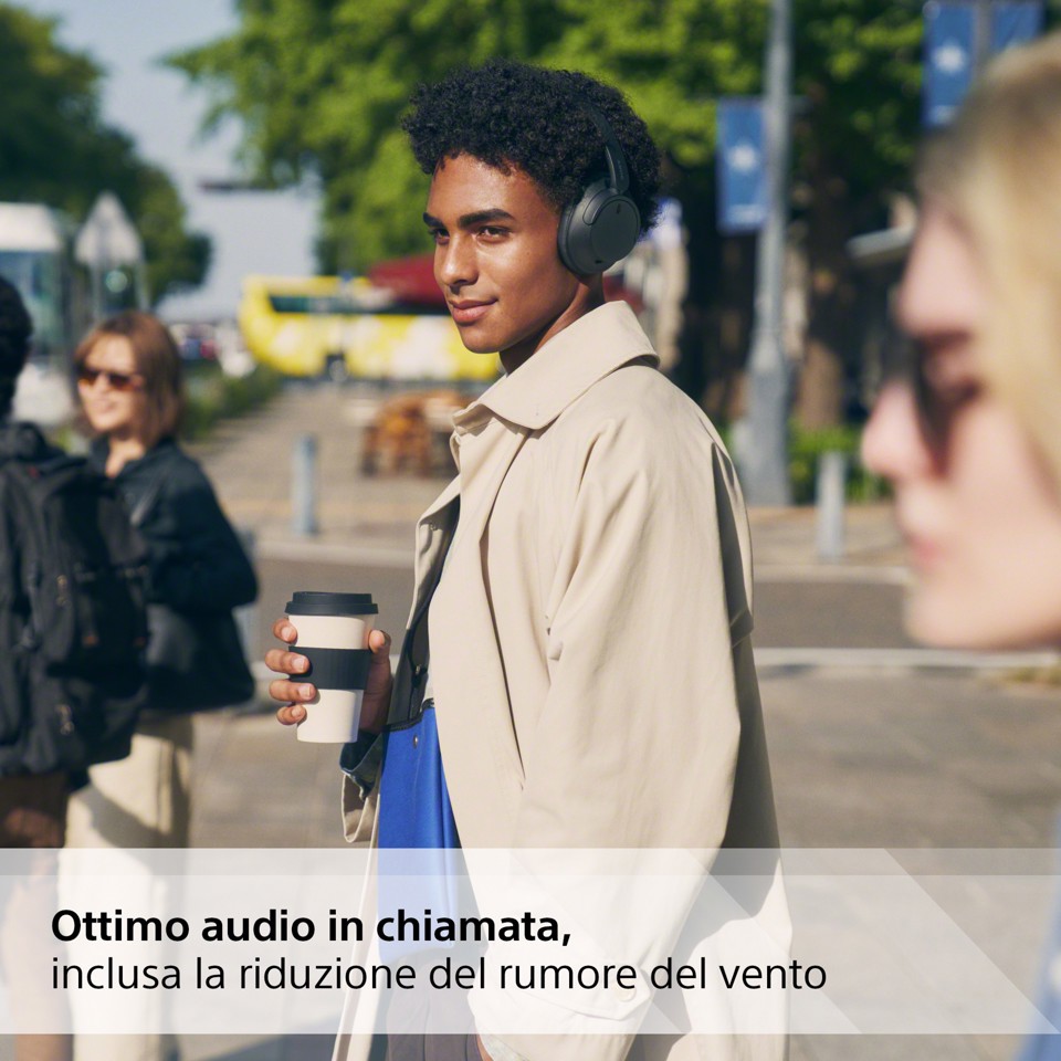 Sony WH-CH720N Cuffie Bluetooth wireless con cancellazione del rumore - Durata della batteria fino a 35 ore e ricarica rapida - Nero