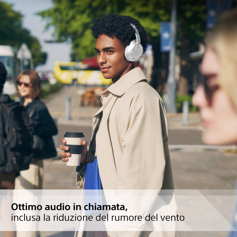 Sony WH-CH720N Cuffie Bluetooth wireless con cancellazione del rumore - Durata della batteria fino a 35 ore e ricarica rapida - Bianco