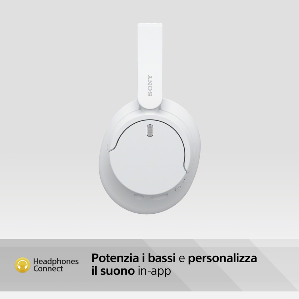 Sony WH-CH720N Cuffie Bluetooth wireless con cancellazione del rumore - Durata della batteria fino a 35 ore e ricarica rapida - Bianco