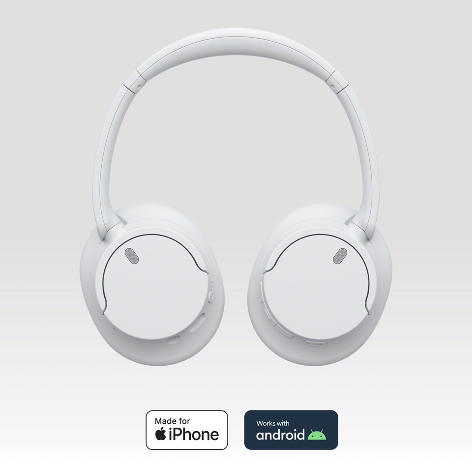 Sony WH-CH720N Cuffie Bluetooth wireless con cancellazione del rumore - Durata della batteria fino a 35 ore e ricarica rapida - Bianco
