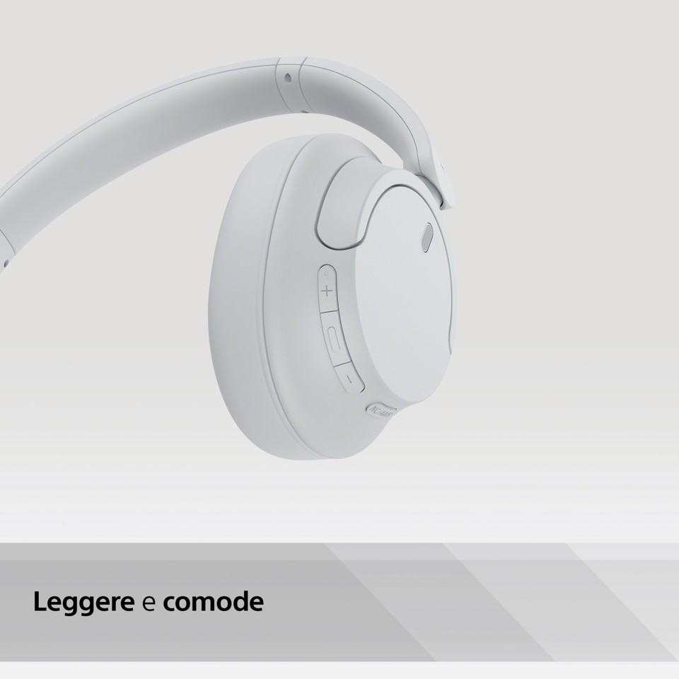 Sony WH-CH720N Cuffie Bluetooth wireless con cancellazione del rumore - Durata della batteria fino a 35 ore e ricarica rapida - Bianco