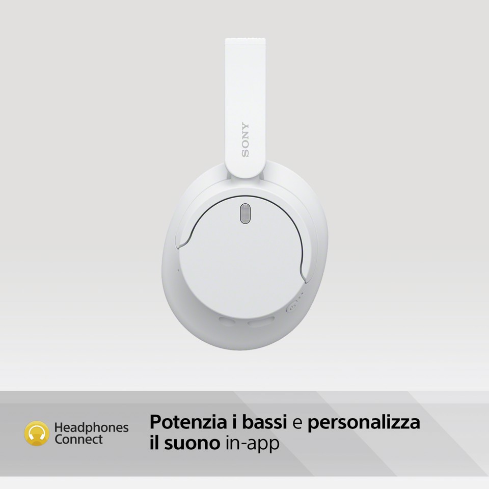 Sony WH-CH720N Cuffie Bluetooth wireless con cancellazione del rumore - Durata della batteria fino a 35 ore e ricarica rapida - Bianco
