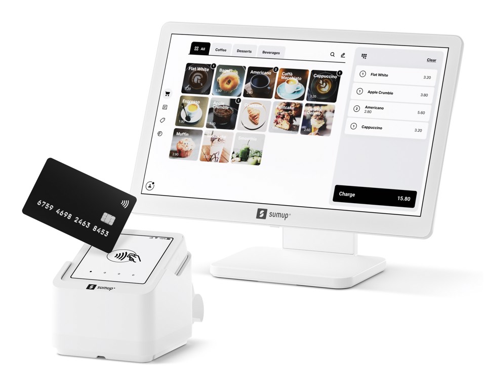SumUp Cassa Lite - Registratore di cassa+ POS Solo + Stampante