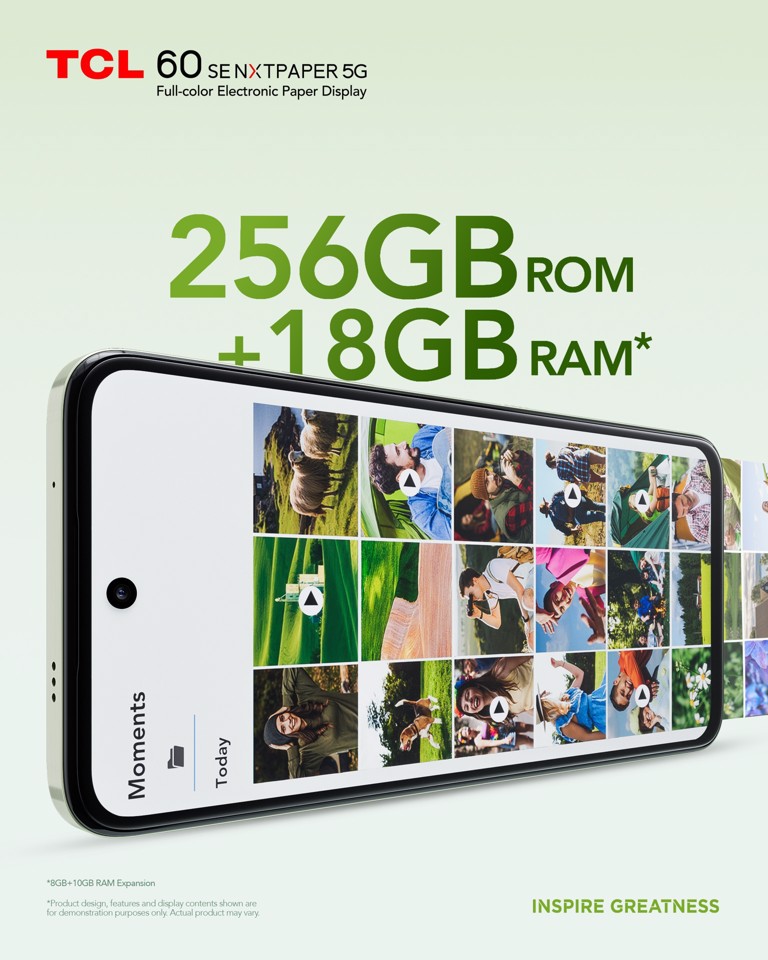 TCL 60 SE Nextpaper 5G 17 cm (6.7") Android 15 USB tipo-C 8 GB 256 GB 5200 mAh Grigio