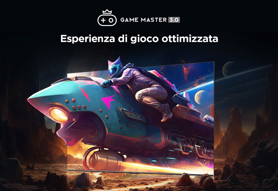 TCL C65 Series Serie C6 Smart TV QLED 4K 85" 85C655, audio Onkyo con subwoofer, Dolby Vision - Atmos, Google TV