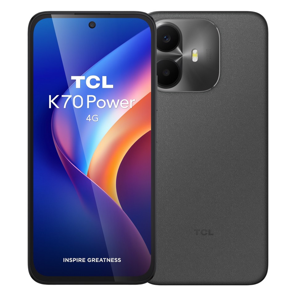 TCL K70 Power 4G 17,3 cm (6.8") Dual SIM ibrida Android 16.0 USB tipo-C 8 GB 256 GB 6500 mAh Grigio