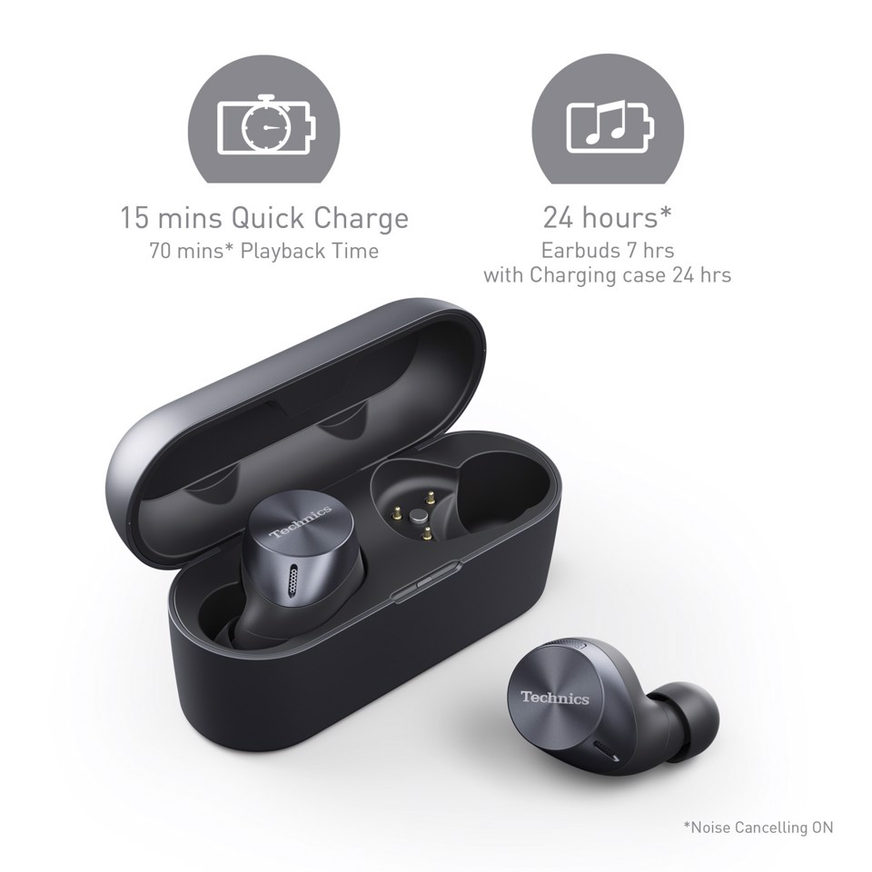 Technics AZ60M2 Cuffie True Wireless Stereo (TWS) In-ear Musica alta qualità USB tipo-C Bluetooth Nero