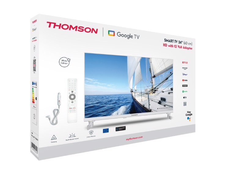 Thomson 24HG2S14CW TV 61 cm (24") WXGA Smart TV Wi-Fi Bianco