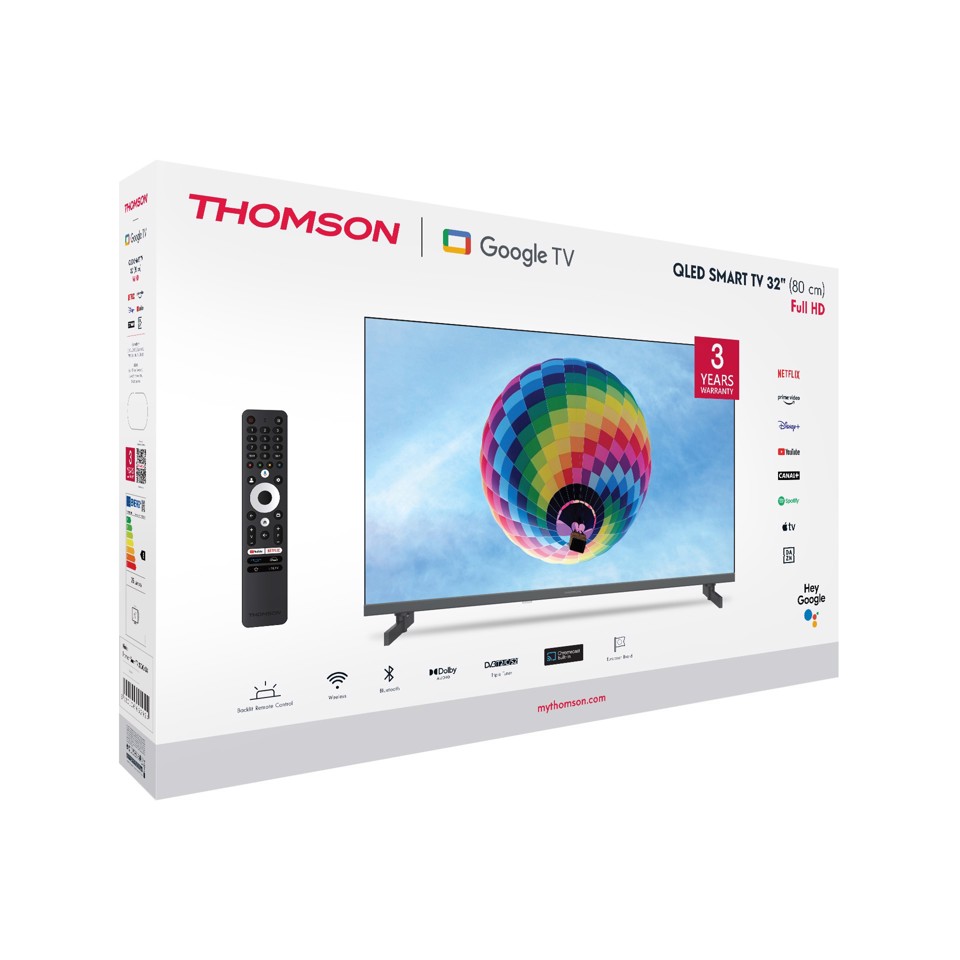 Thomson 32QG4S14 TV 81,3 cm (32") Full HD Smart TV Wi-Fi Nero