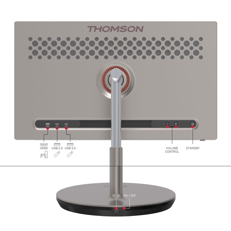 Thomson 32UE5M45E TV e monitor portatile TV portatile Champagne, Oro 81,3 cm (32") LED 3840 x 2160 Pixel