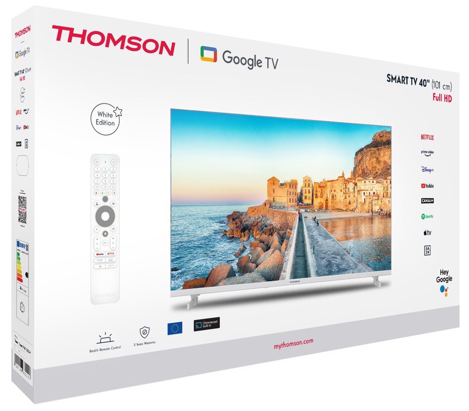 Thomson 40FG2S15W TV 101,6 cm (40") Full HD Smart TV Wi-Fi Bianco