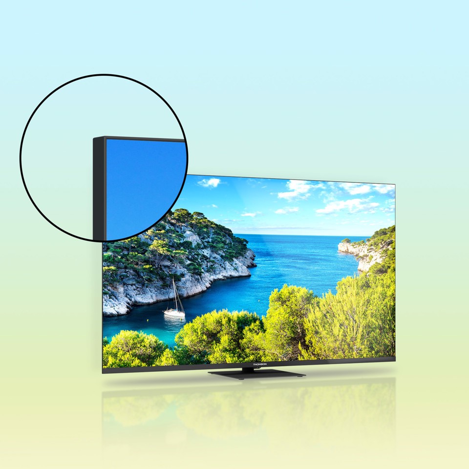 Thomson 43\" 4K UHD Google TV filigranes Rahmendesign 109,2 cm (43") 4K Ultra HD Smart TV Wi-Fi Nero