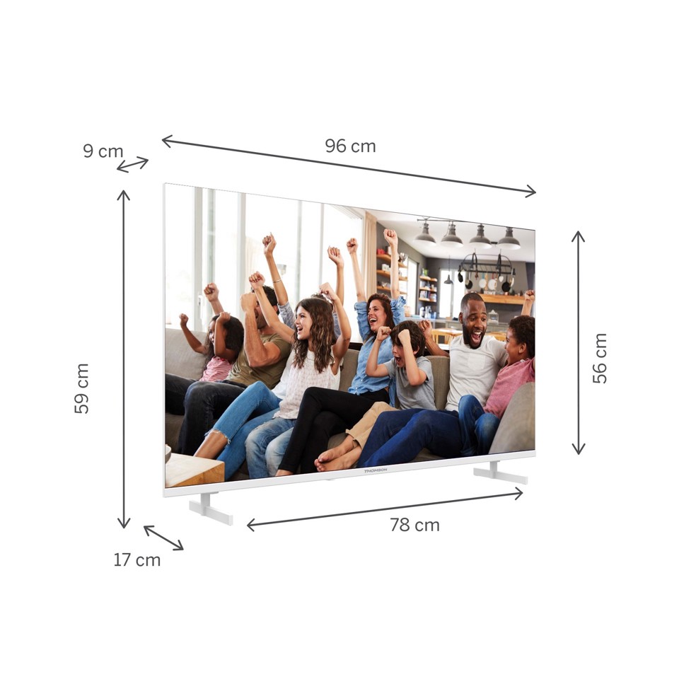 Thomson 43UG4S14W TV 109,2 cm (43") 4K Ultra HD Smart TV Wi-Fi Bianco