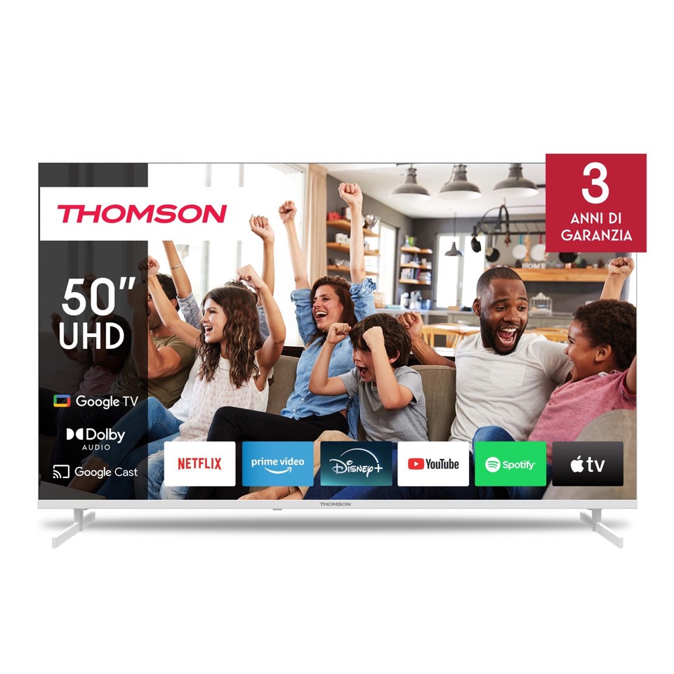 Thomson 50UG4S14W TV 127 cm (50") 4K Ultra HD Smart TV Wi-Fi Bianco