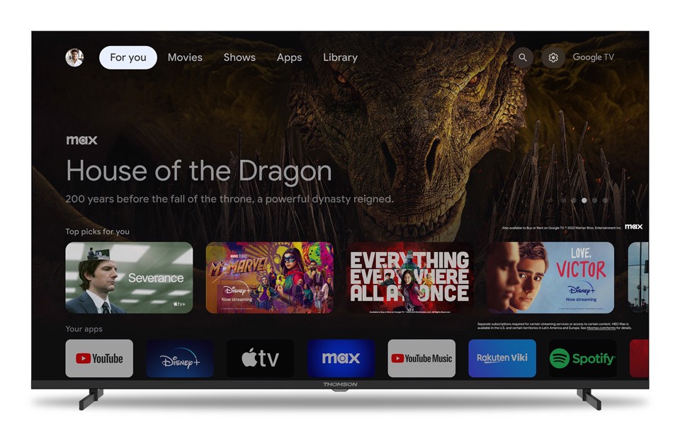 Thomson 55UG4S14 TV 139,7 cm (55") 4K Ultra HD Smart TV Wi-Fi Nero