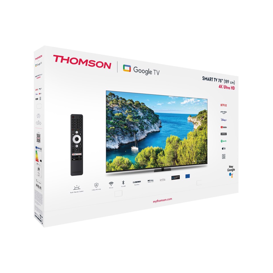 Thomson 75UG5C14 TV 190,5 cm (75") 4K Ultra HD Smart TV Wi-Fi Nero
