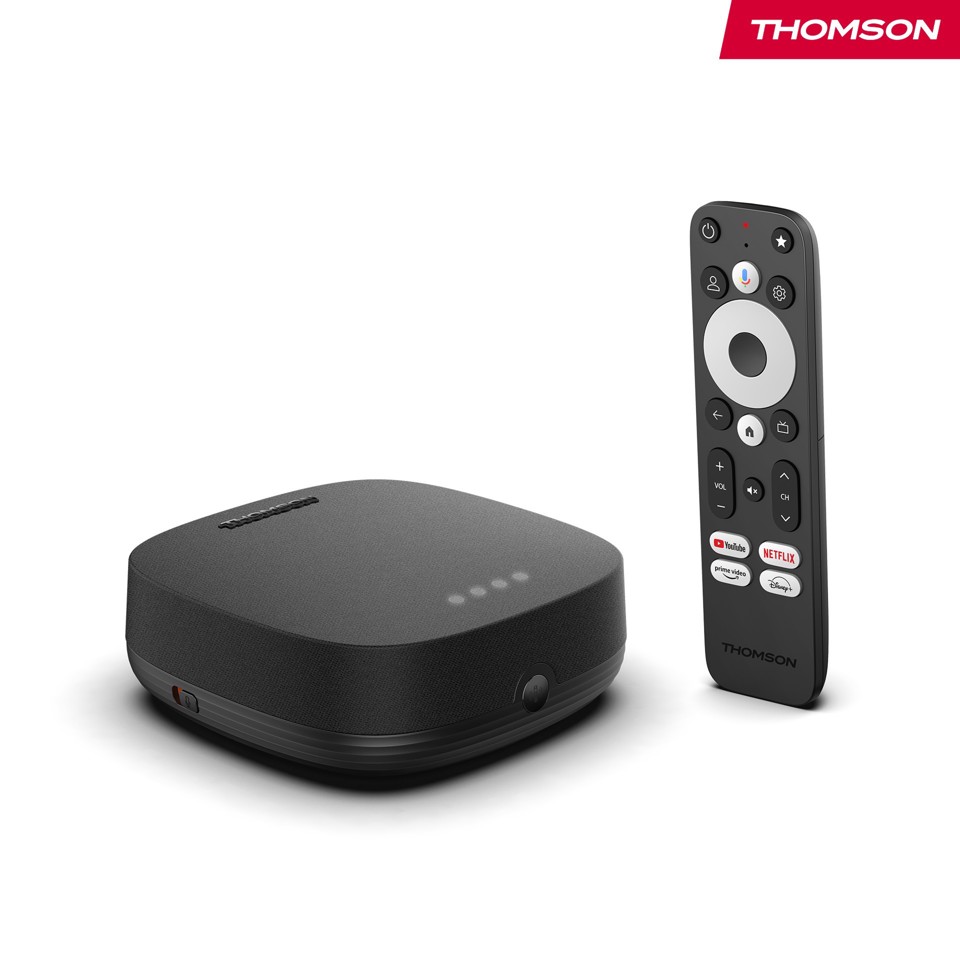 Thomson BOX PLUS 270G Smart TV box Grigio 4K Ultra HD 32 GB Wi-Fi Collegamento ethernet LAN