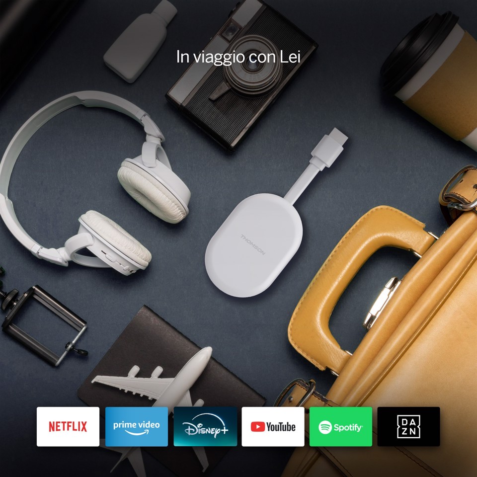 Thomson Go Cast 150 HDMI 4K Ultra HD Google TV Bianco