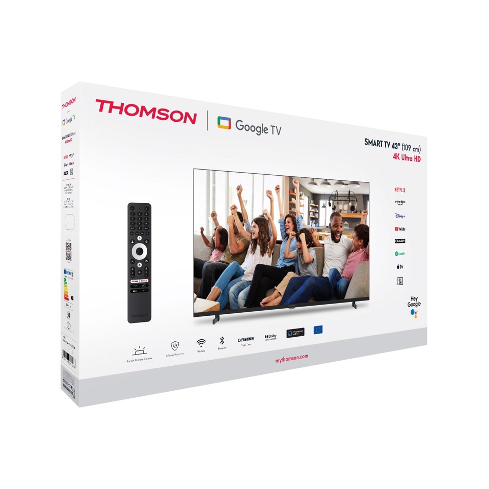 Thomson Q70 Series 43UG4S14 TV 109,2 cm (43") 4K Ultra HD Smart TV Wi-Fi Nero